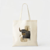 Bull/Taurus Black Tote Bag (Voorkant)
