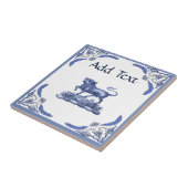 Bull Tegel, Nederlandse look, personaliseren Tegeltje (Zijkant)