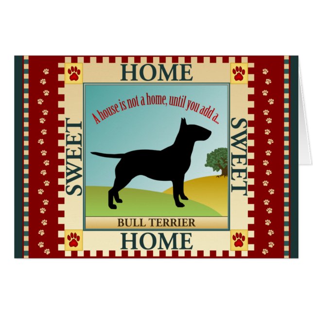 Bull Terrier (Voorkant Horizontaal)