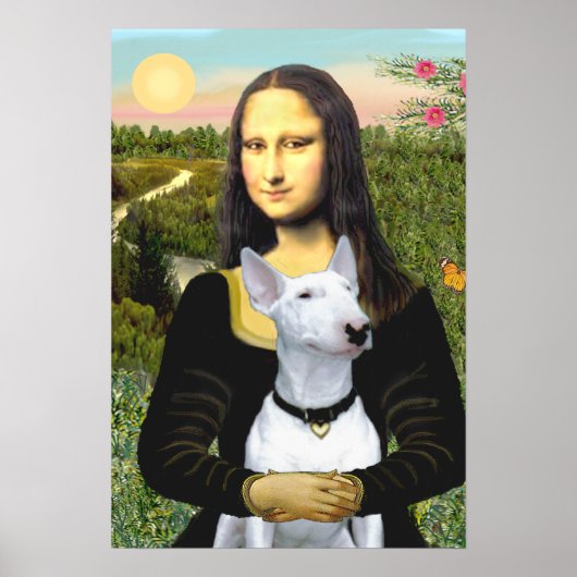 Bull Terrier 1 - Mona Lisa Poster (Voorkant)