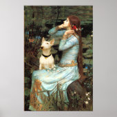 Bull Terrier 1 - Ophelia Seated Poster (Voorkant)