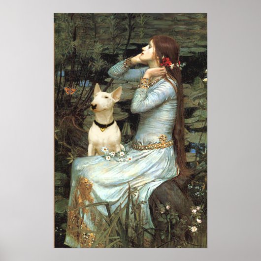 Bull Terrier 1 - Ophelia Zittend Poster (Voorkant)