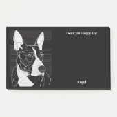 Bull Terrier Abstract Art Hondennaam Post-it® Notes (Voorkant)