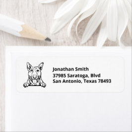 BULL TERRIER | Afbeelding op retouradres Etiket