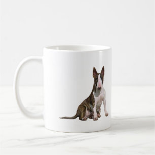 Bull Terrier (B) - Brindle en white Koffiemok