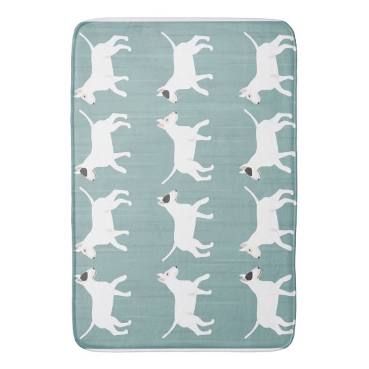 Bull Terrier Bathmat Badmat (Voorkant Verticaal)