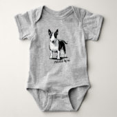 Bull Terrier - beschermd door mij Romper (Voorkant)