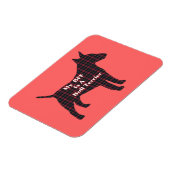 Bull Terrier BFF Magneet (Linkerzijde)