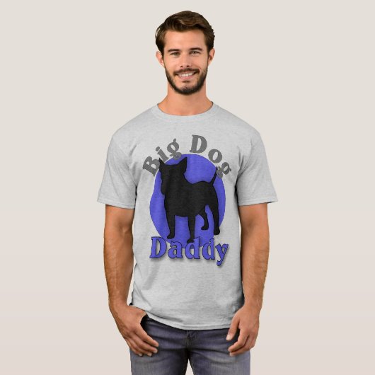 Bull Terrier Big Dog Dad T-shirt (Voorkant volledig)