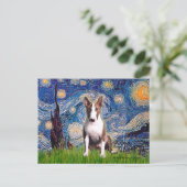 Bull Terrier (Br) - De sterrenhemel Briefkaart (Staand voorkant)