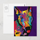 Bull Terrier Briefkaart (Voorkant / Achterkant)