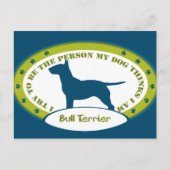 Bull Terrier Briefkaart (Voorkant)