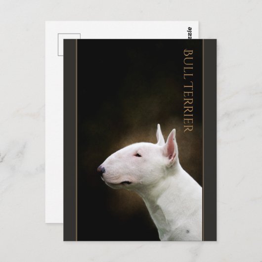 Bull Terrier Briefkaart (Voorkant / Achterkant)