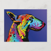 Bull Terrier Briefkaart (Voorkant)