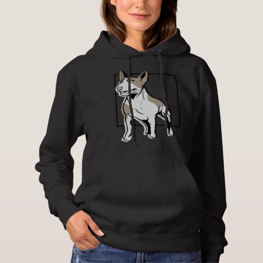 Bull Terrier Bullterrier Hoodie (Voorkant)