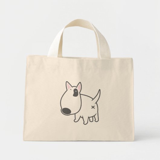 Bull Terrier — bully_illu_bruno_3c Mini Tote Bag (Voorkant)
