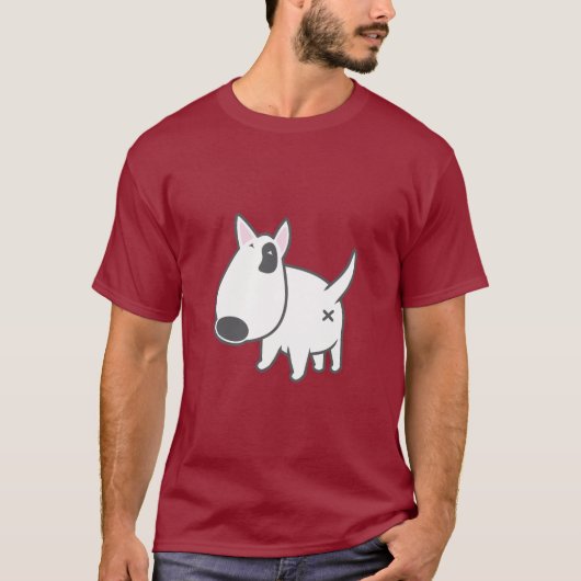 Bull Terrier — bully_illu_bruno_3c T-shirt (Voorkant)