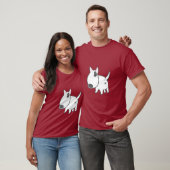 Bull Terrier — bully_illu_bruno_3c T-shirt (Unisex)