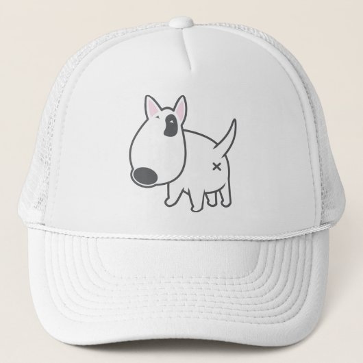Bull Terrier — bully_illu_bruno_3c Trucker Pet (Voorkant)