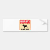 Bull Terrier Bumpersticker (Voorkant)