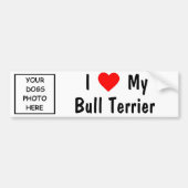 Bull Terrier Bumpersticker (Voorkant)
