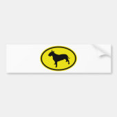 Bull Terrier Bumpersticker (Voorkant)