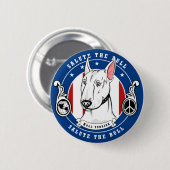 Bull Terrier Button (Voorkant /achterkant)