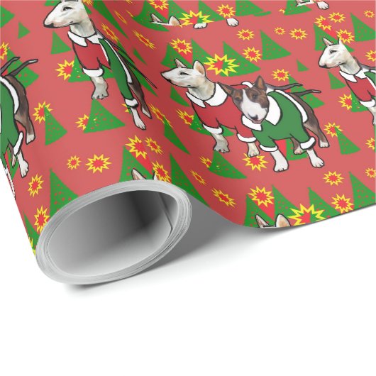 Bull Terrier-cadeaupapier Cadeaupapier (Rol Hoek)