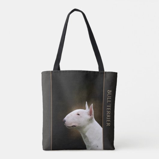 Bull Terrier Canvas tas (Achterkant)