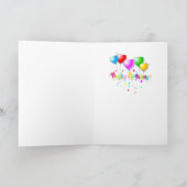 Bull Terrier Cartoon Kaart "Happy Birthday" (Binnen)