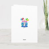 Bull Terrier Cartoon Kaart "Happy Birthday" (Achterkant)