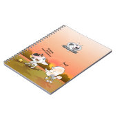 Bull Terrier Cartoon Notebook "Mode Statement" Notitieboek (Linkerzijde)