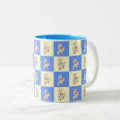 Bull Terrier Checkered Mok (Voorkant rechts)
