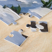 Bull Terrier Christmas Red Truck Holiday Legpuzzel (Zijkant)