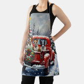 Bull Terrier Christmas Red Truck Holiday Schort (Insitu)