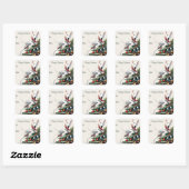 Bull Terrier & Christmas Tree Gift Label Sticker (Vel)