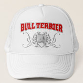Bull Terrier COA rode tekst Trucker Pet (Voorkant)