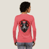 BULL TERRIER Cyberpunk Samurai Elite Tri-Blend Shirt (Achterkant)