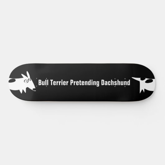 Bull Terrier Dachshund Persoonlijk Skateboard (Horizontaal)