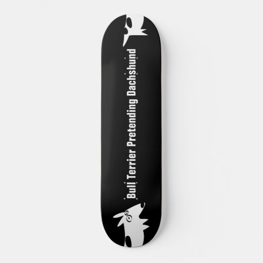 Bull Terrier Dachshund Persoonlijk Skateboard (Voorkant)