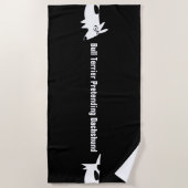 Bull Terrier Dachshund Strandlaken (Voorkant)