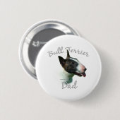Bull Terrier Dad 2 Ronde Button 5,7 Cm (Voorkant /achterkant)