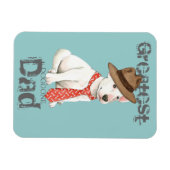 Bull Terrier Dad Magneet (Horizontaal)