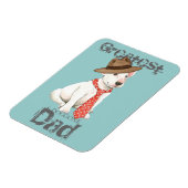 Bull Terrier Dad Magneet (Linkerzijde)