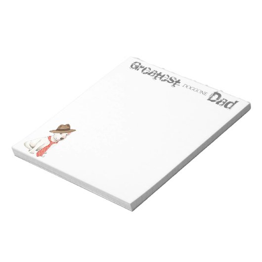 Bull Terrier Dad Notitieblok (Linkerzijde)
