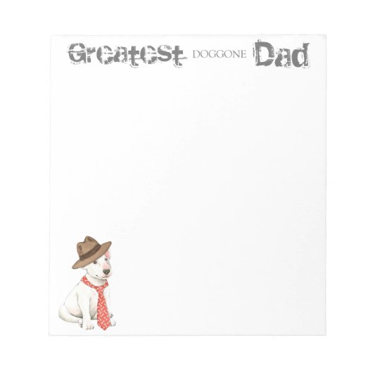 Bull Terrier Dad Notitieblok (Voorkant)