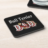 Bull Terrier Dad Onderzetter (Linkerzijde)