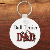 Bull Terrier DAD Sleutelhanger (Voorkant)