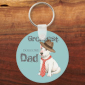 Bull Terrier Dad Sleutelhanger (Voorkant)