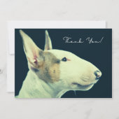 Bull Terrier - dank je creditcard Bedankkaart (Voorkant)